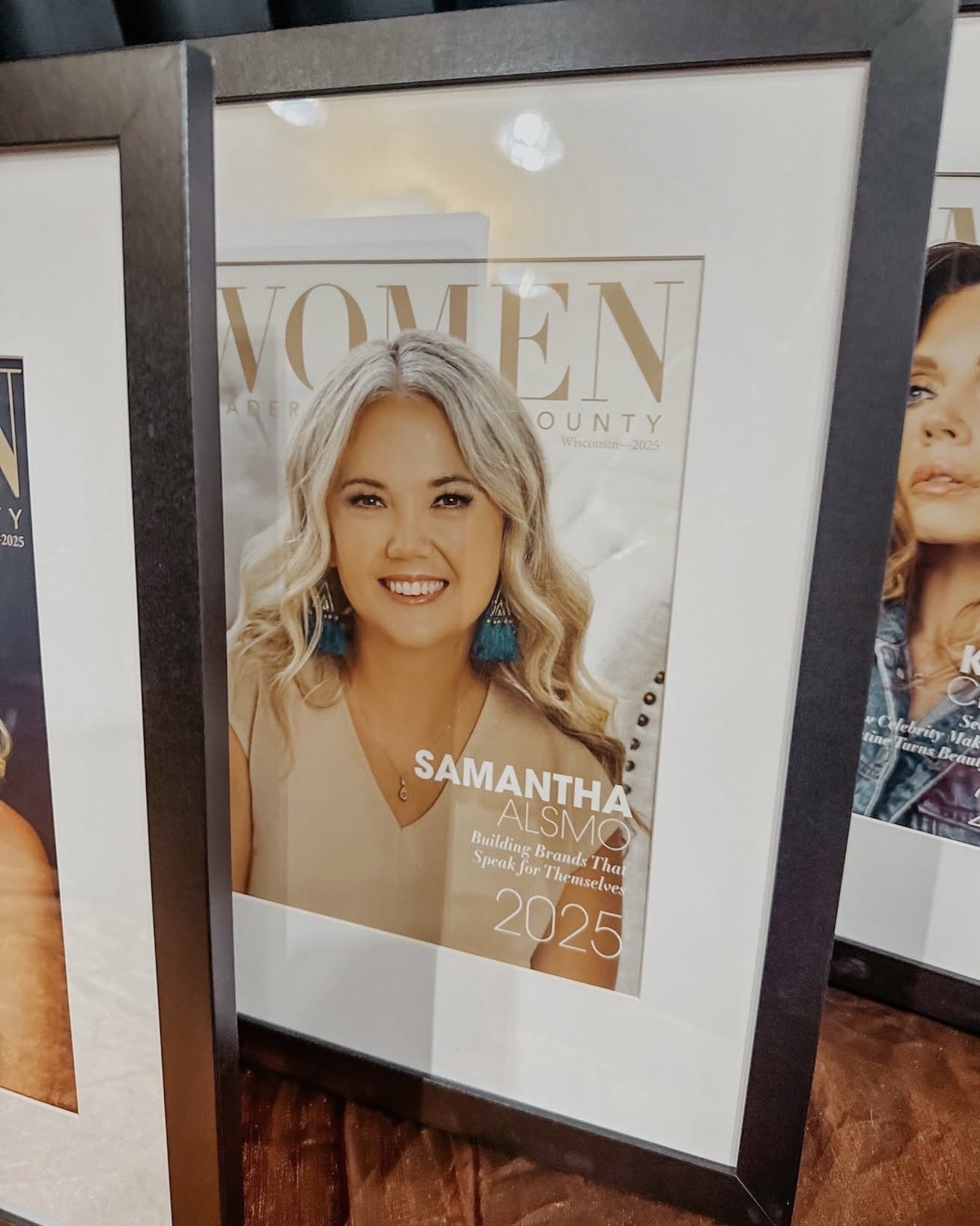 Samantha Alsmo on the 2025 cover of Women Leaders of Rock County magazine