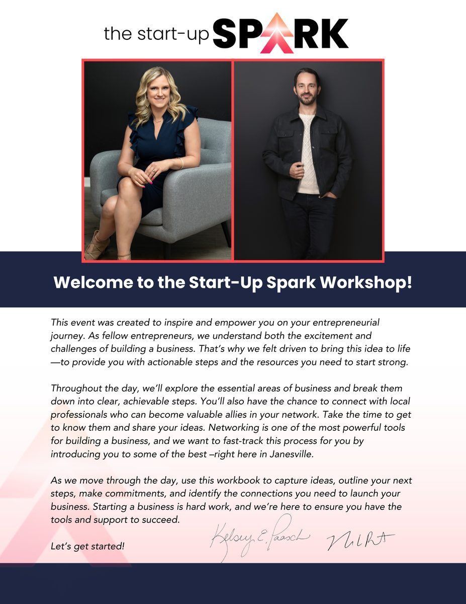 Startup Spark Workbook interior