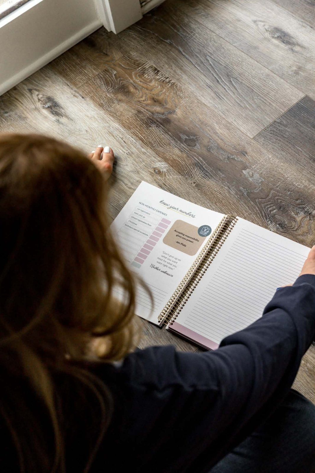 An interior spread of the Faith and Finances workbook