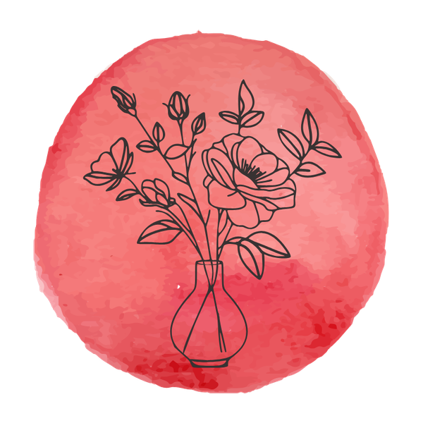 Red Bird Blooms floral arrangement icon