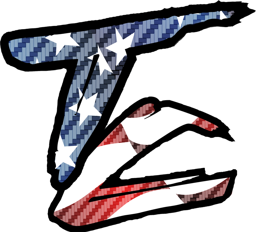 The Trick Chassis icon, a T monogram in stars and stripes