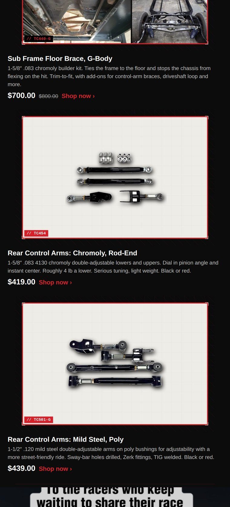 Trick Chassis monthly newsletter, part 3