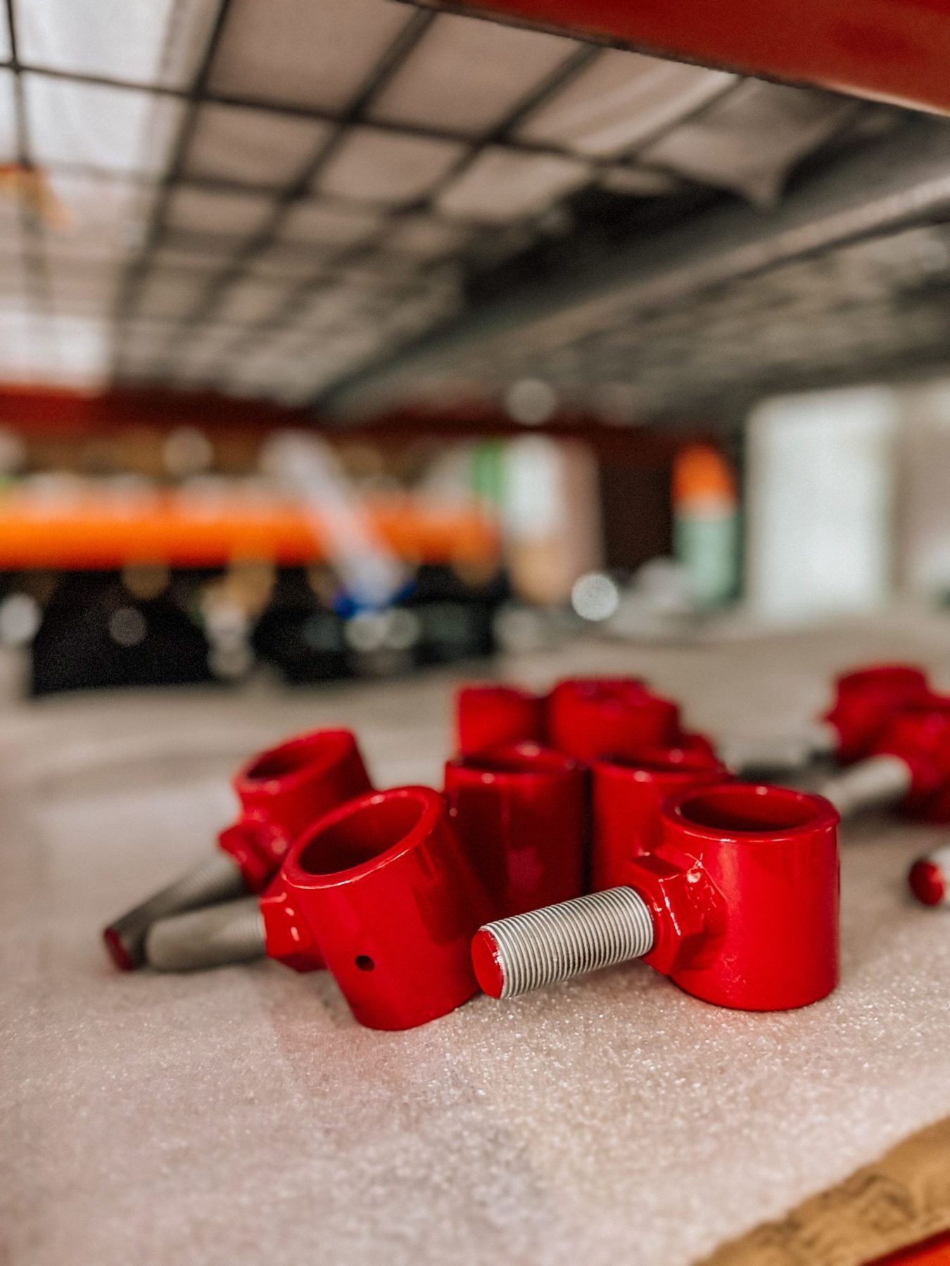 Trick Chassis coilover assemblies staged for a shoot